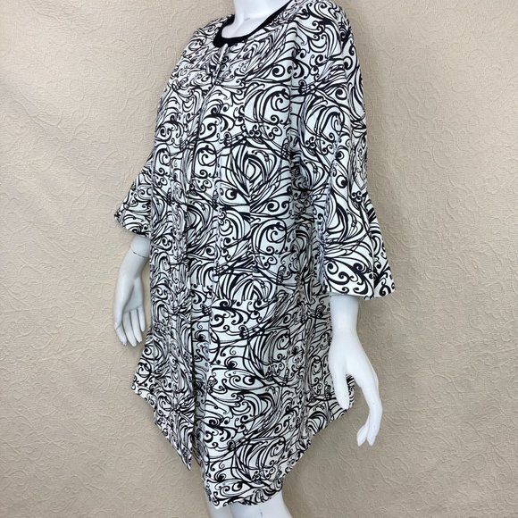 Sara Campbell 2-pc Swing Coat & Skirt Set 1X/XL - Picture 3 of 16